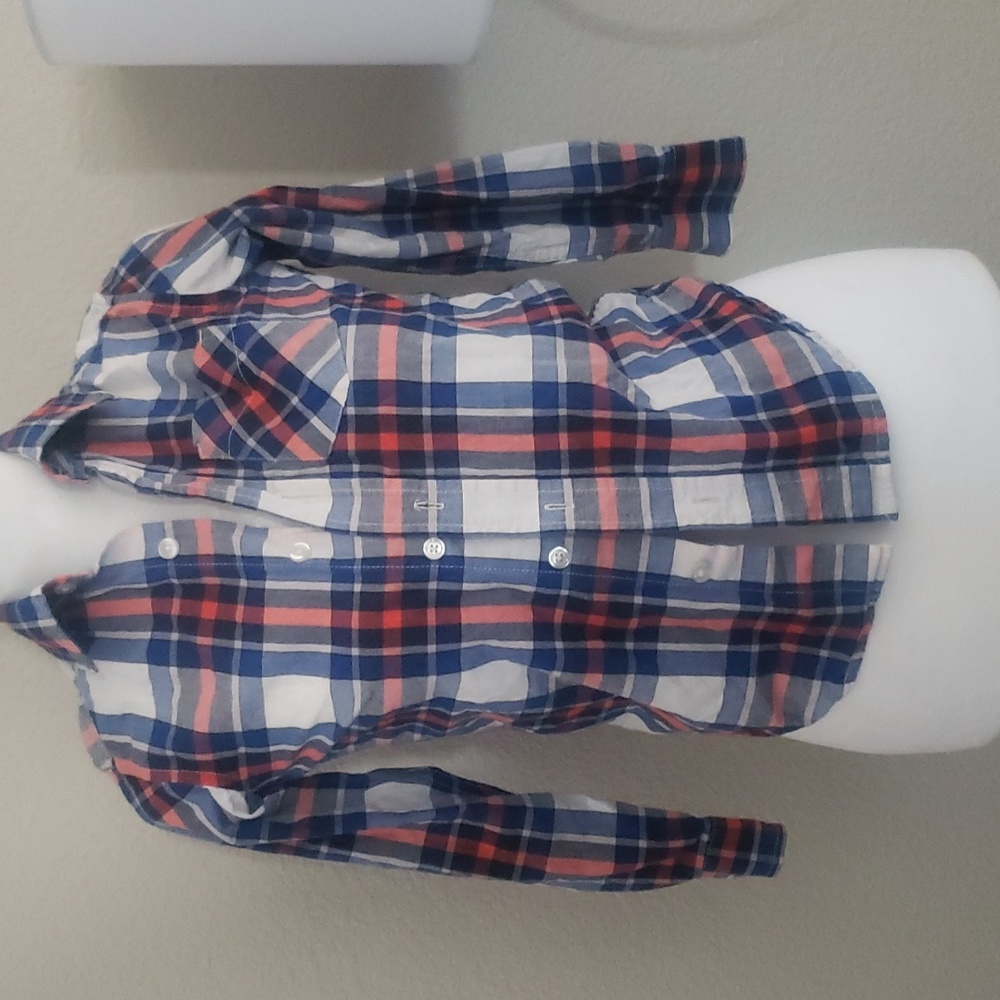 plaid long sleeve shirt